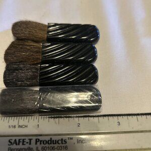 Powder Foundation Blush Brush With Blue Handle Lot Of 4 Fit Some Compacts New